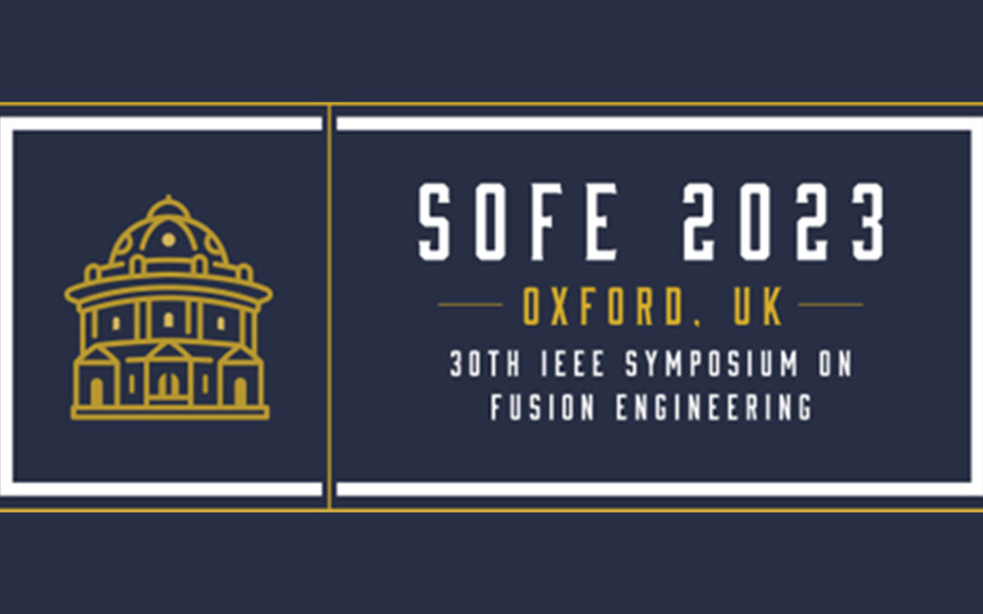 Oxford Sigma presents at the 30th IEEE Symposium on Fusion Engineering (SOFE 2023)