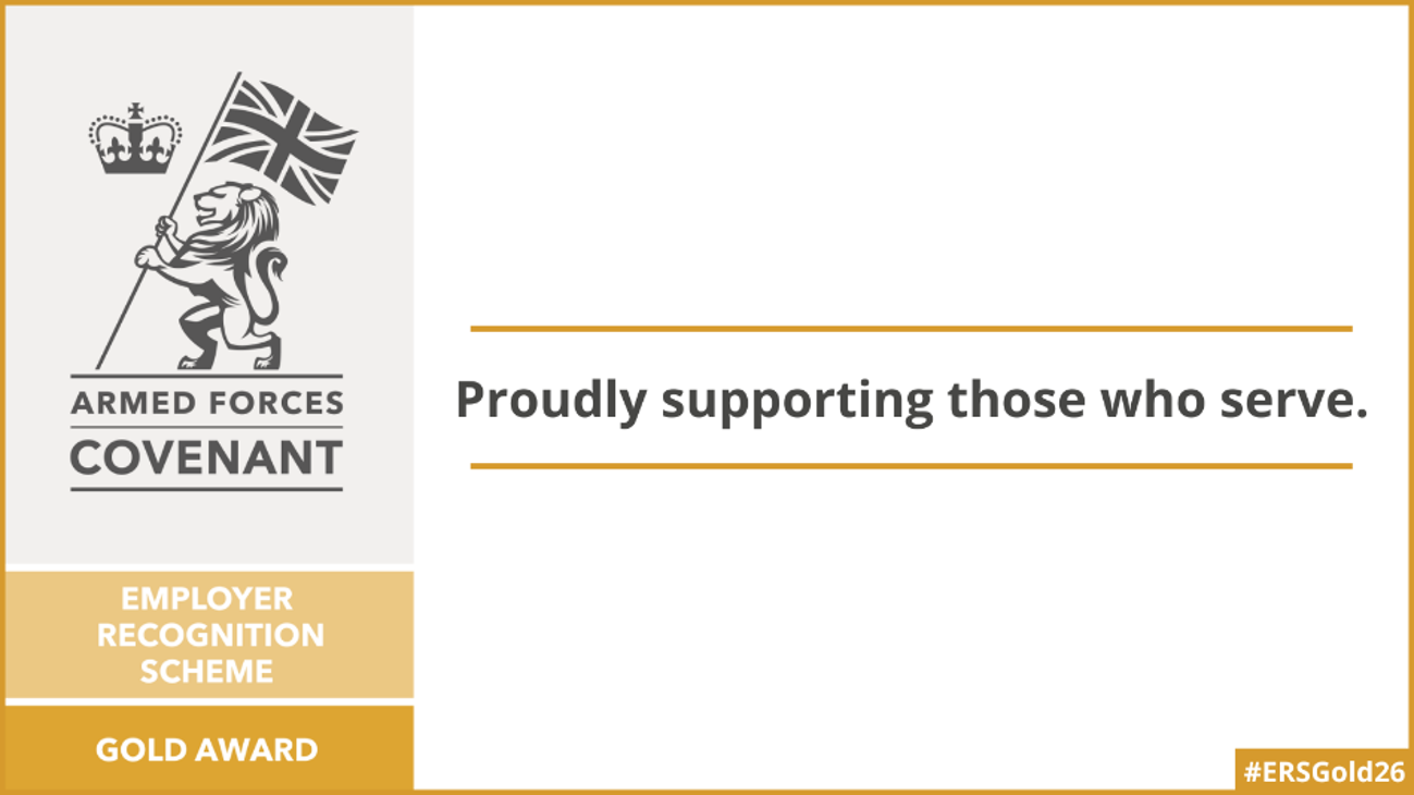 Oxford Sigma Awarded Gold Status by the UK Ministry of Defence Employer Recognition Scheme (ERS)