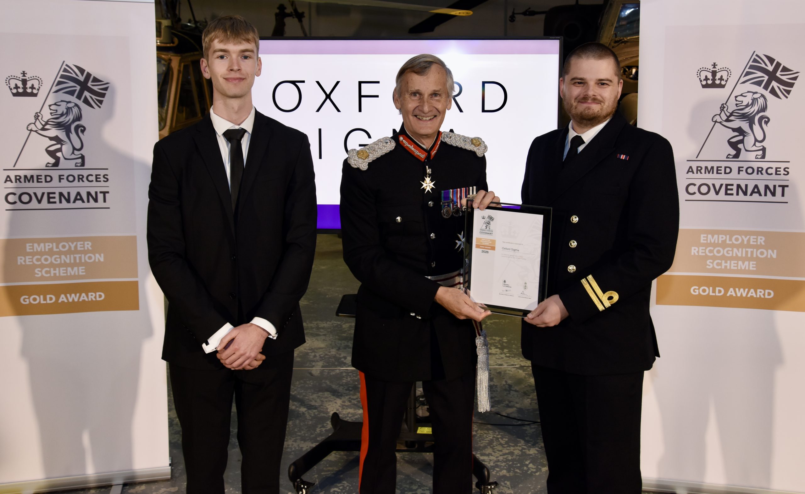 Oxford Sigma Among UK’s Leading Armed Forces Supporters Recognised with ERS Gold Award